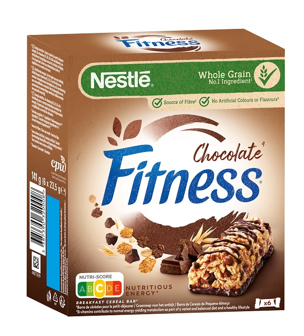 Nestlé FITNESS Chocolate Cereal Bar Pack of 6